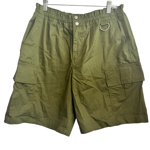 NEW URBAN OUTFITTERS BDG SHORTS LARGE ARMY OLIVE GREEN LENNON SKATE CARGO SHORT - Picture 3 of 8
